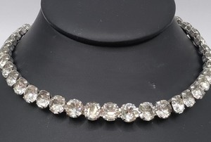 Signed Weiss rhinestone choker necklace from Chicago estate sale