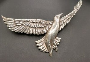 Sterling eagle brooch