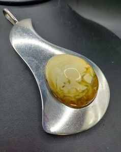 Sterling modernist pendant